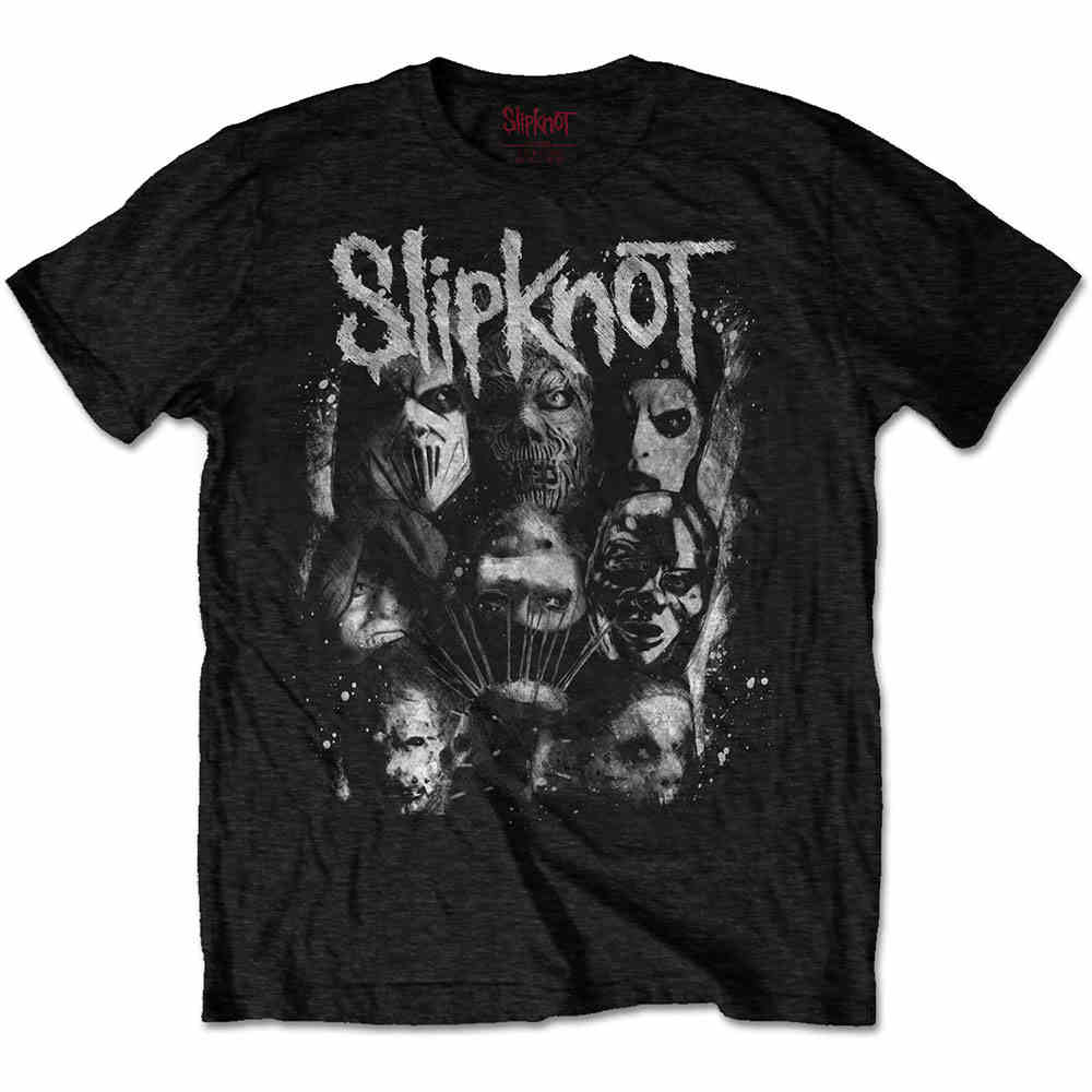 Slipknot - WANYK White Splatter T-shirt Homme - Noir